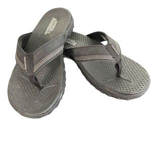 Skechers Men's Relaxed Fit 360-Reggae-Cobano Black Sandals Size 12